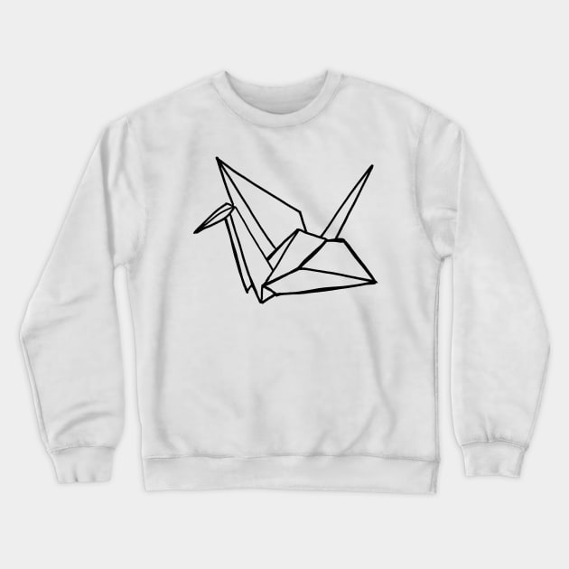 Paper crane Crewneck Sweatshirt by valentinahramov